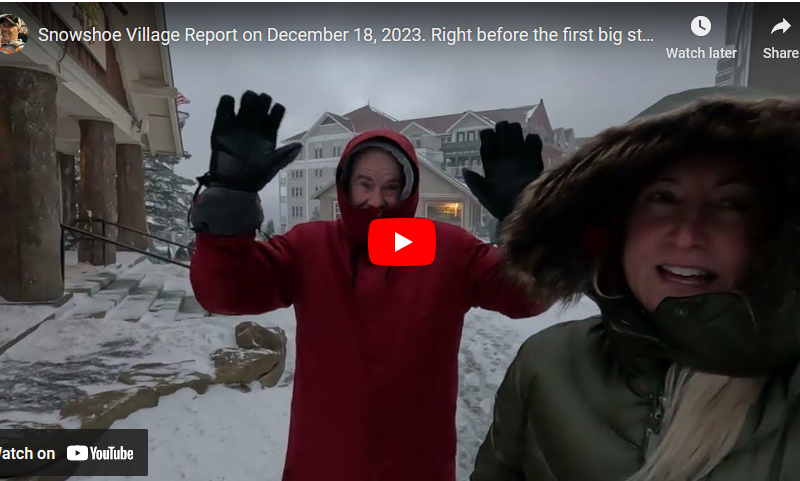 Snowshoe Village Report December 18, 2023